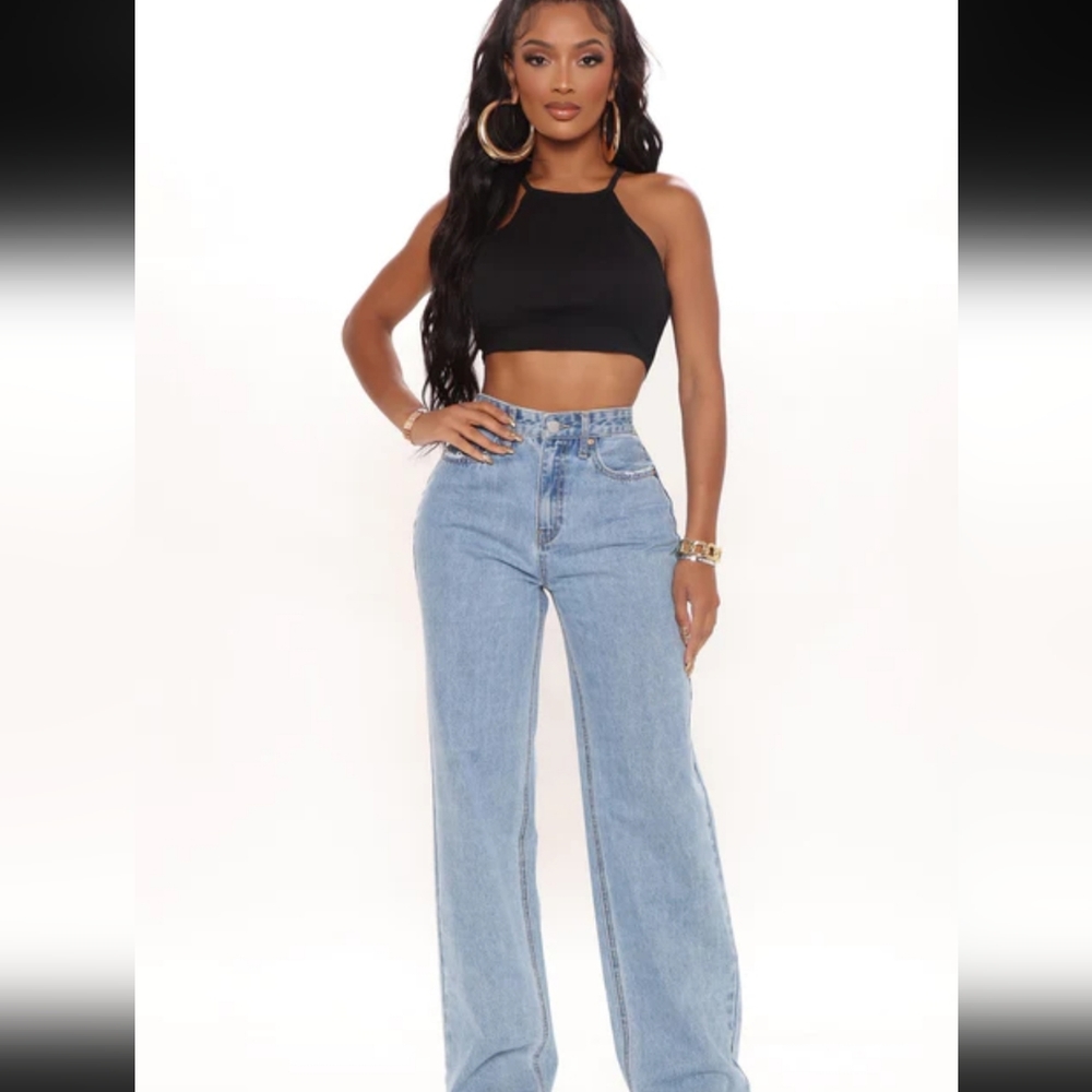 Fashion Nova Winone 90s Wide Leg Denim Jeans size 13